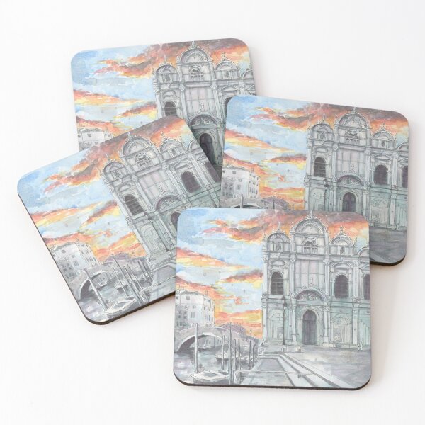 Item preview, Venecia Scuola Grande di San Marco en acuarela designed and sold by Art by Jane and James.