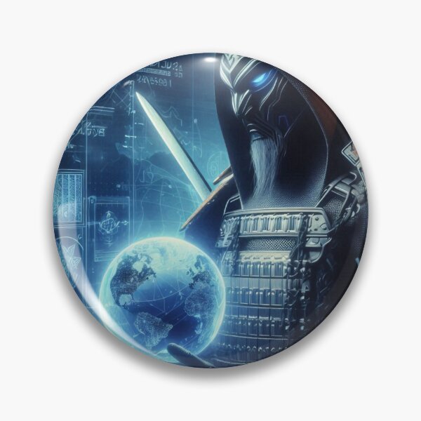 Item preview, Cyber Ninja: Guardian of the Digital World designed and sold by ZenOfAIarts.