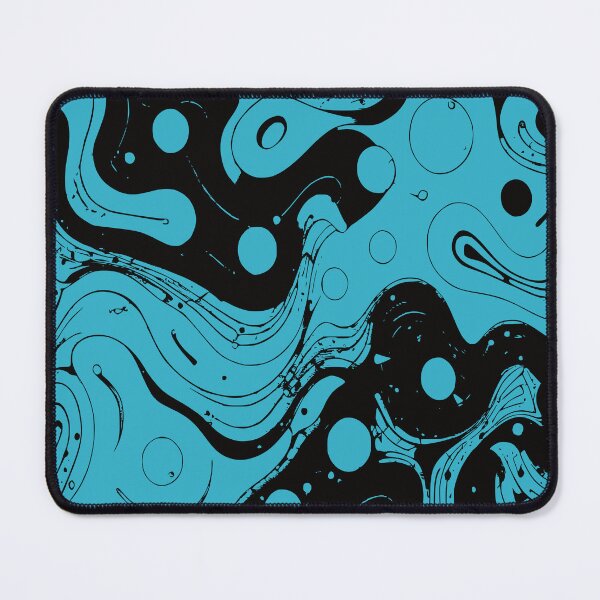 Item preview,  Blue Jell-o, Vector abstract pattern, Blue and Black designed and sold by I-Desire.