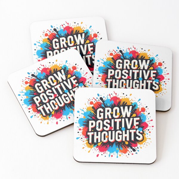 Item preview, Grow Positive Thoughts Colorful Motivational Quote designed and sold by baebrand-art.