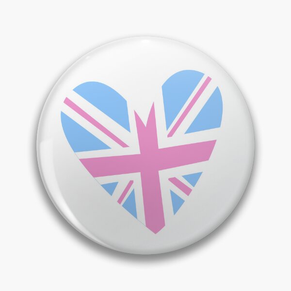 Artikelvorschau, Trans Pride Heart (Union Jack) entworfen und verkauft von alocadastark.