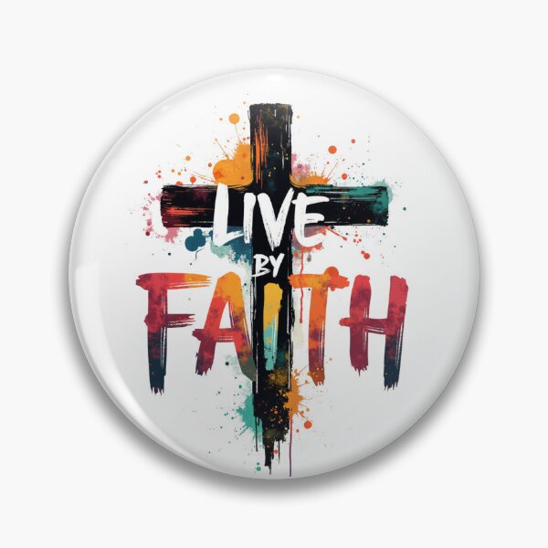 Item preview, Live by Faith, Cross designed and sold by Faithloveshop.
