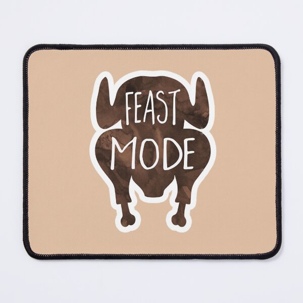 Item preview, Feast Mode: Funny Thanksgiving Pun Sticker designed and sold by hitechmom.