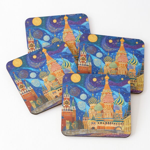 Item preview, Klimt Inspired Kremlin and Red Square designed and sold by JoyOnYourWall.