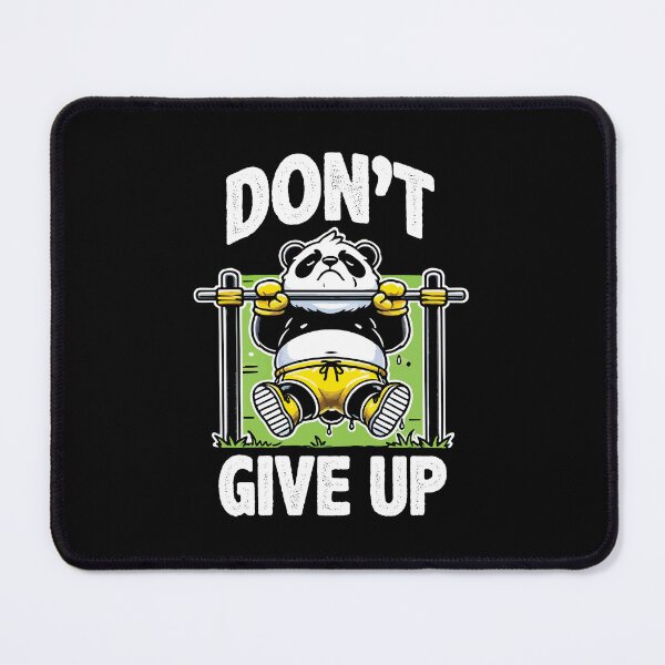 Item preview, Don't Give Up Panda Pull-Up - Cute Motivational Gym Workout designed and sold by chantastical.