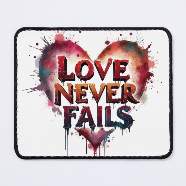 Item preview, Love Never Fails, 1 Corinthians 13 designed and sold by Faithloveshop.