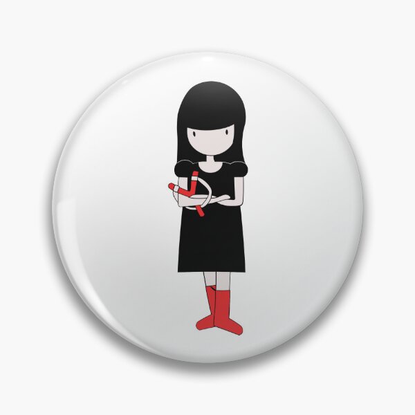Item preview, Girl with Sling and Red Boots, Minimalist Illustration designed and sold by NanisCorner.