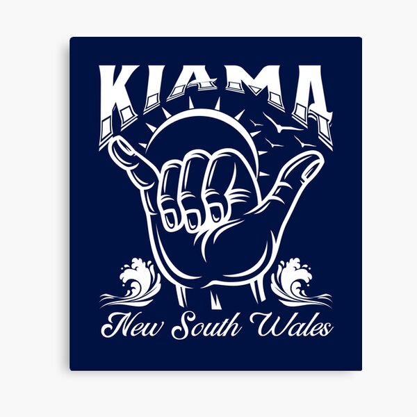 Item preview, Kiama New South Wales Australia Shaka Surf- White designed and sold by SurfingLocales.