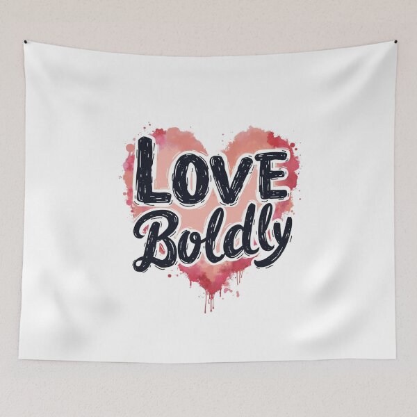 Item preview, Love Boldly, Heart designed and sold by Faithloveshop.