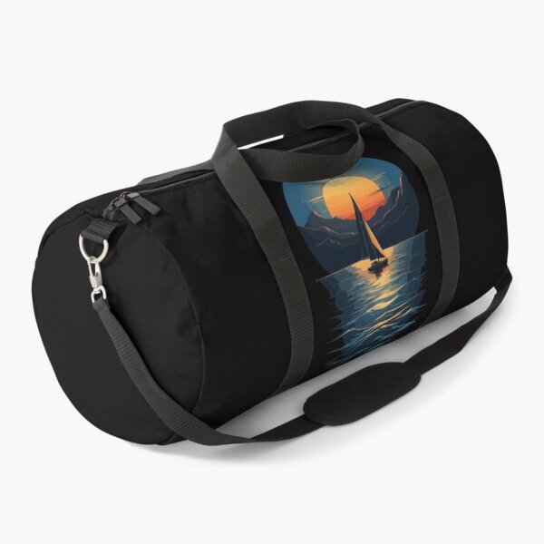 Item preview, Sailing Boat Sunset On The Lake Landscape designed and sold by LuminOrb.
