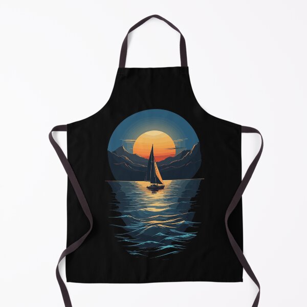 Item preview, Sailing Boat Sunset On The Lake Landscape designed and sold by LuminOrb.