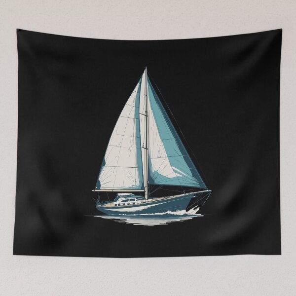 Item preview, Elegant Sailing Yacht For Sailing Lovers designed and sold by LuminOrb.