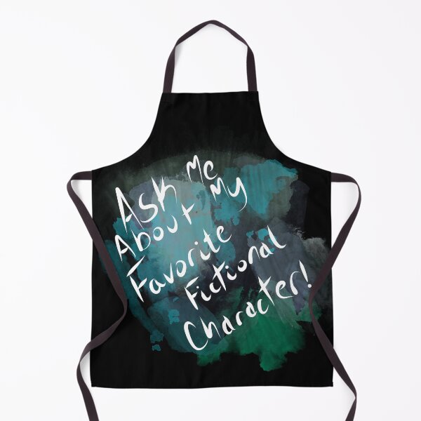 Item preview, Ask Me About My Favorite Fictional Character! (inkstained, White text) designed and sold by DruidOcelotArt.
