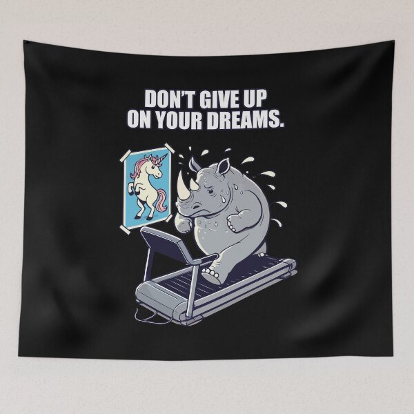 Item preview, Rhino Unicorn Treadmill Funny Gym Workout Fitness Exercise designed and sold by chantastical.