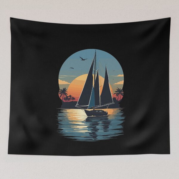 Item preview, Sailing Sunset Paradise designed and sold by LuminOrb.