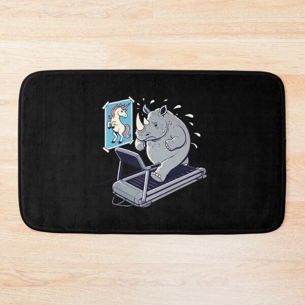 Item preview, Rhino Unicorn Treadmill Funny Gym Workout Fitness Exercise designed and sold by chantastical.