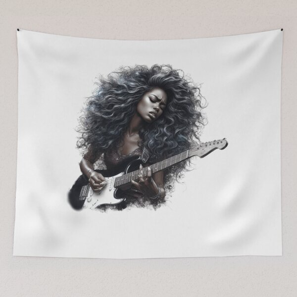 Item preview, Copie de  “Electric Harmonies: The Guitarist and his Bewitching Riffs” designed and sold by CHRIST5000.