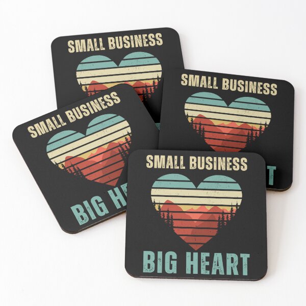 Item preview, Small Business Big Heart Retro Art designed and sold by NikoBeadsUA.