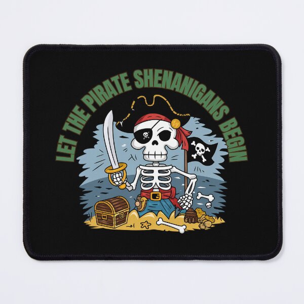 Item preview, Halloween Skull Let The Pirate Shenanigans Begin designed and sold by nanka-art.