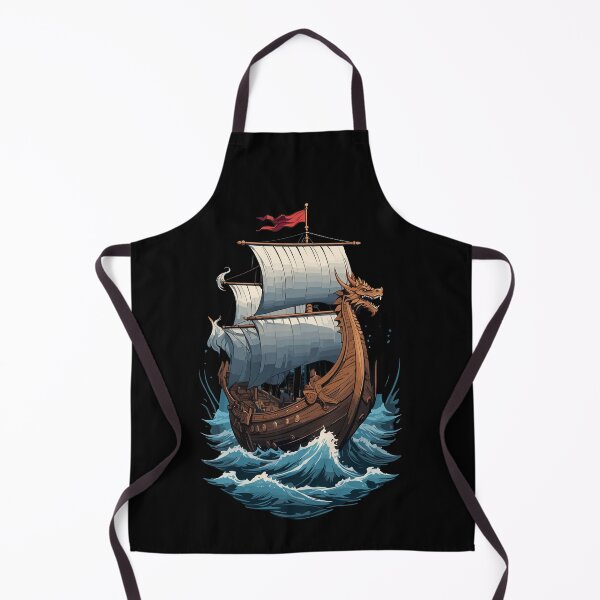 Item preview, Viking Dragon Boat On The High Seas designed and sold by LuminOrb.