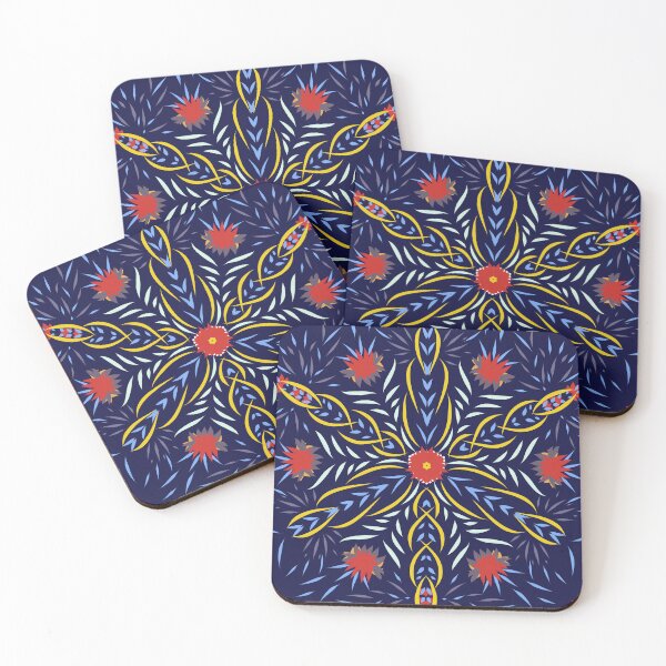 Item preview, Summer blooms Tile designed and sold by DruidOcelotArt.