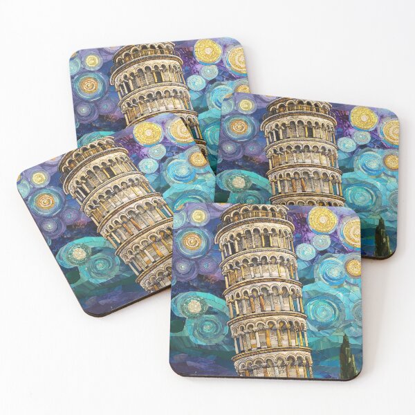 Item preview, Klimt Inspired Leaning Tower of Pisa designed and sold by JoyOnYourWall.