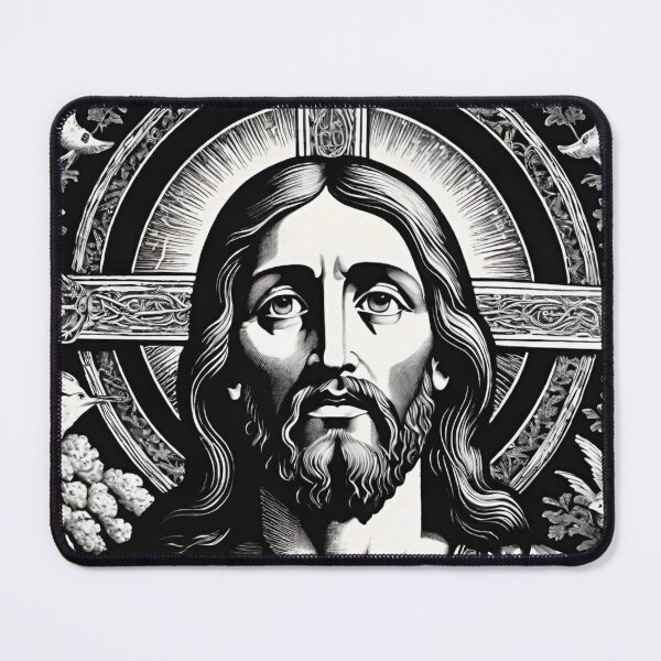 Item preview, Jesus Christ | Black And White Art | Faith And Art designed and sold by FaithAndArt.