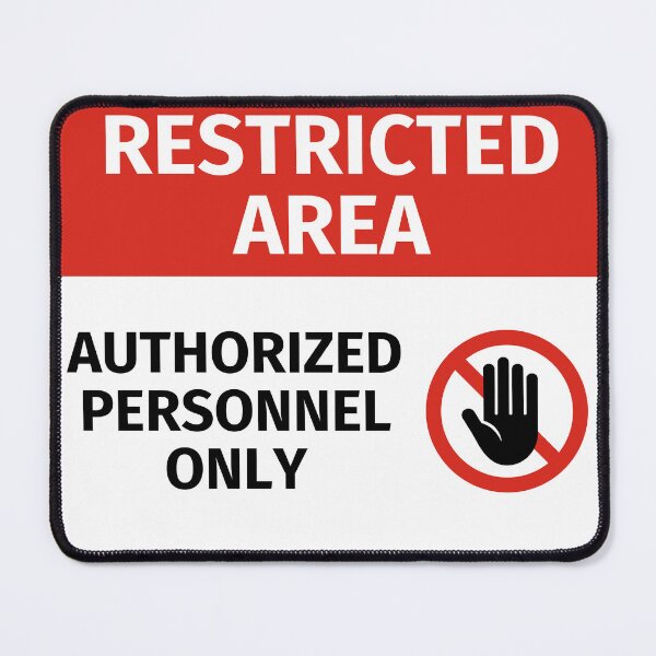 Item preview, Authorized Personnel Only - Restricted Area Sign designed and sold by lachataigne.