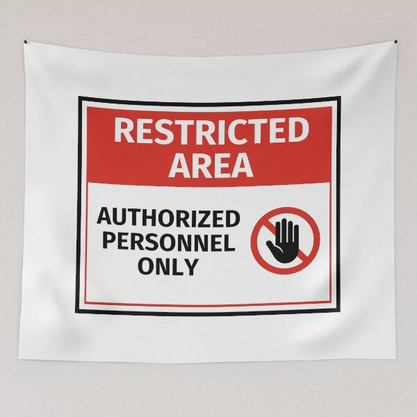 Item preview, Authorized Personnel Only - Restricted Area Sign designed and sold by lachataigne.