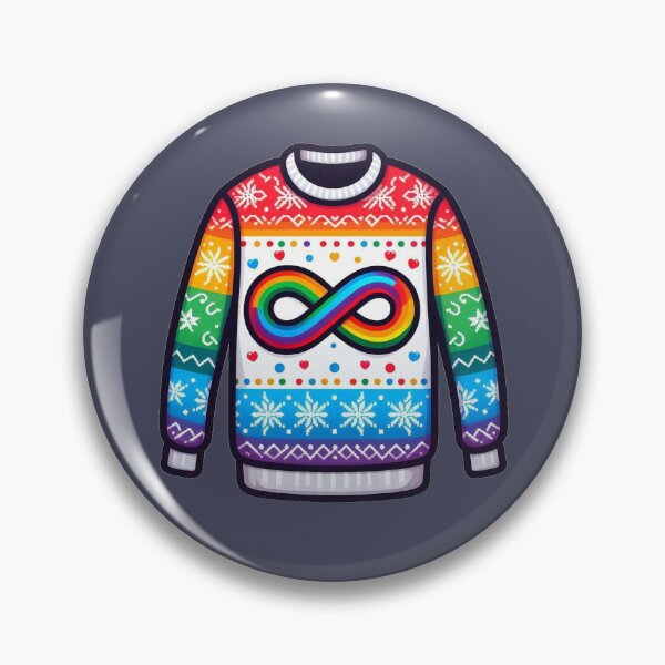 Artikelvorschau, Hässlicher Weihnachtspullover - Rainbow Infinity entworfen und verkauft von Vkinsify.