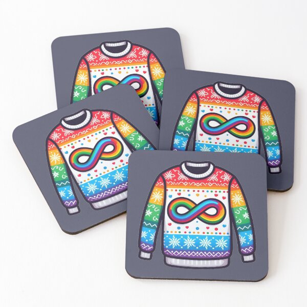 Item preview, Ugly Christmas Jumper - Rainbow Infinity designed and sold by Vkinsify.