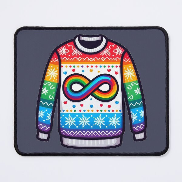 Item preview, Ugly Christmas Jumper - Rainbow Infinity designed and sold by Vkinsify.