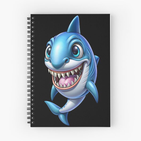 Item preview, blue  happy shark designed and sold by jkrphoto.