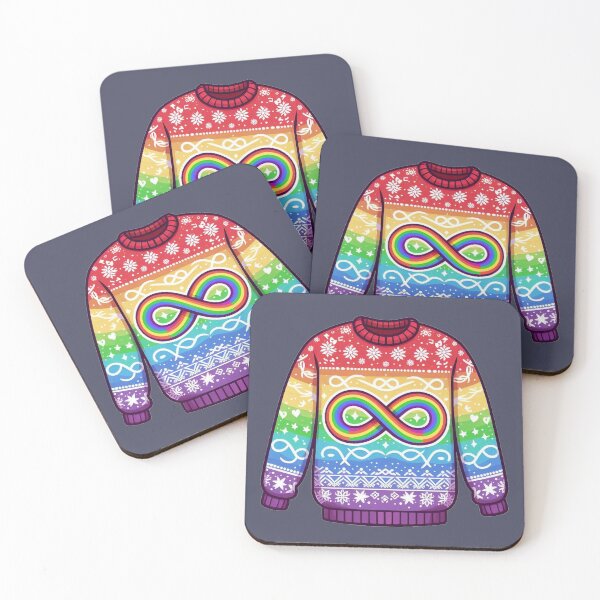 Item preview, Ugly Christmas Jumper - Rainbow Infinity designed and sold by Vkinsify.