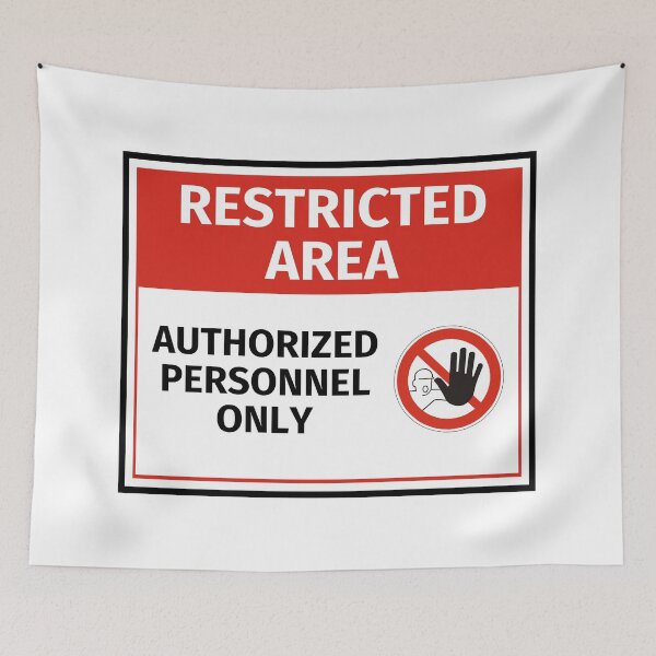 Item preview, Authorized Personnel Only - Restricted Area Sign designed and sold by lachataigne.