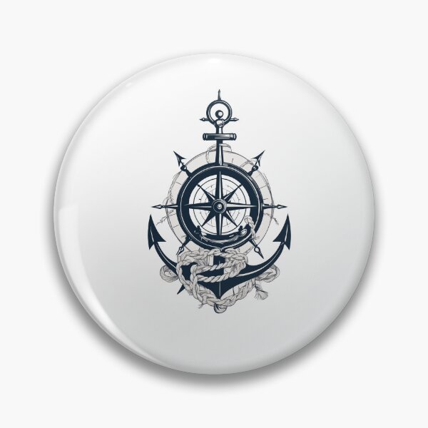 Item preview, Captain Steering Wheel Anchor Sailboat Adventure designed and sold by LuminOrb.