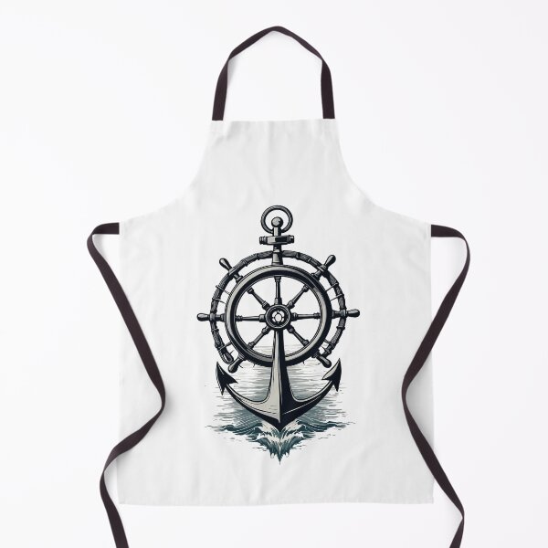 Item preview, Captain Steering Wheel Anchor Sailboat Adventure designed and sold by LuminOrb.