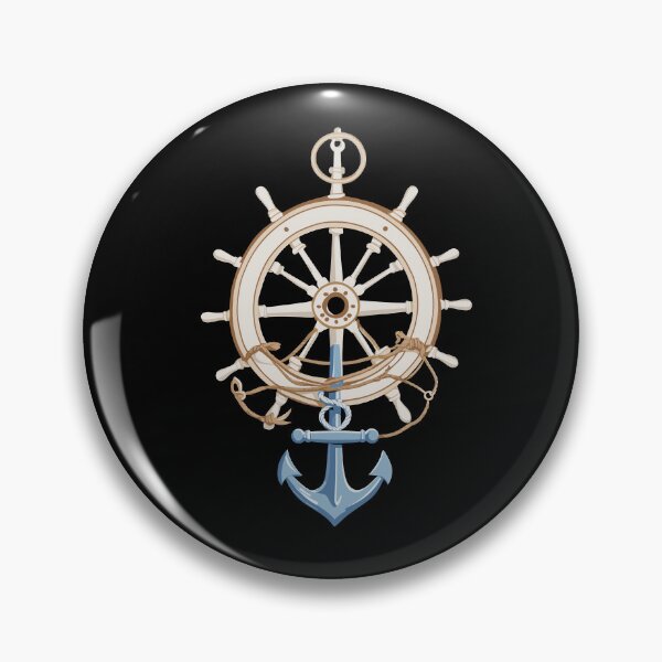 Item preview, Captain Steering Wheel Anchor Sailboat Adventure designed and sold by LuminOrb.