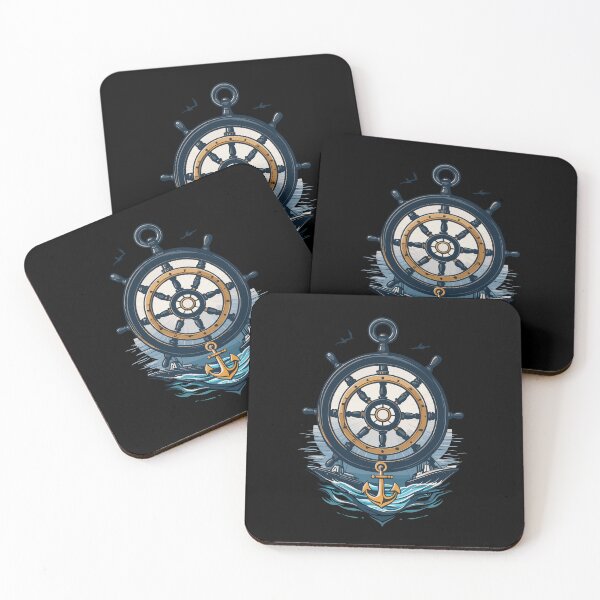 Item preview, Captain Steering Wheel And Anchor Adventure designed and sold by LuminOrb.
