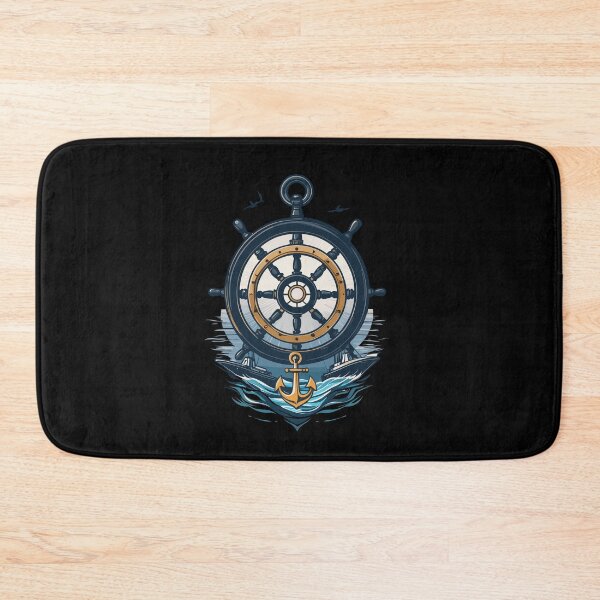 Item preview, Captain Steering Wheel And Anchor Adventure designed and sold by LuminOrb.