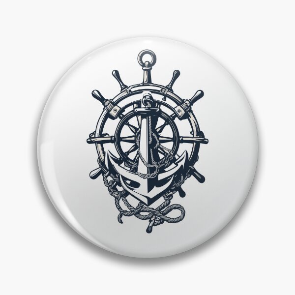 Item preview, Captain Steering Wheel Anchor Adventure Blessing designed and sold by LuminOrb.