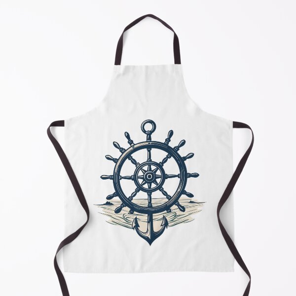 Item preview, Captain Steering Wheel Anchor Sailboat Style designed and sold by LuminOrb.