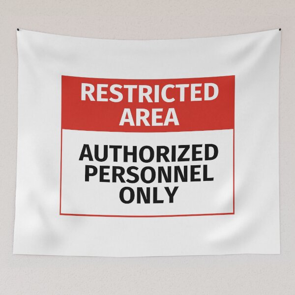 Item preview, Authorized Personnel Only - Restricted Area Sign designed and sold by lachataigne.