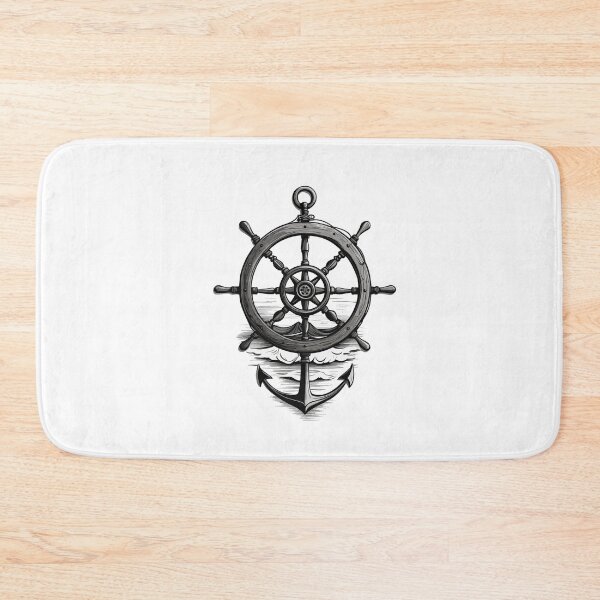 Item preview, Maritime Sailor Design With Anchor And Steering designed and sold by LuminOrb.