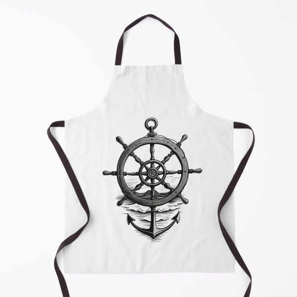 Item preview, Maritime Sailor Design With Anchor And Steering designed and sold by LuminOrb.