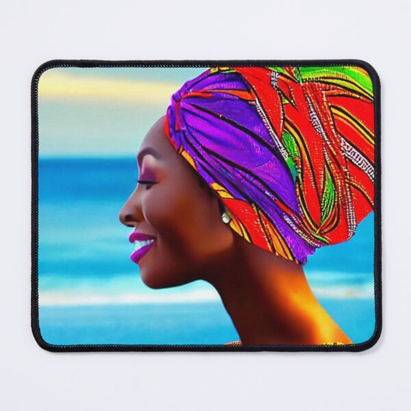 Item preview, Beautiful black woman in turban designed and sold by Natalia-Vlad.