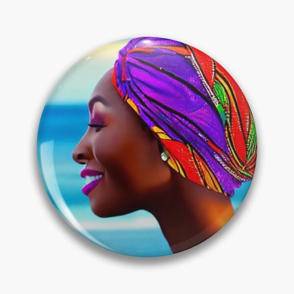 Item preview, Beautiful black woman in turban designed and sold by Natalia-Vlad.