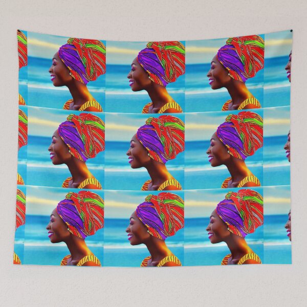Item preview, Beautiful black woman in turban designed and sold by Natalia-Vlad.