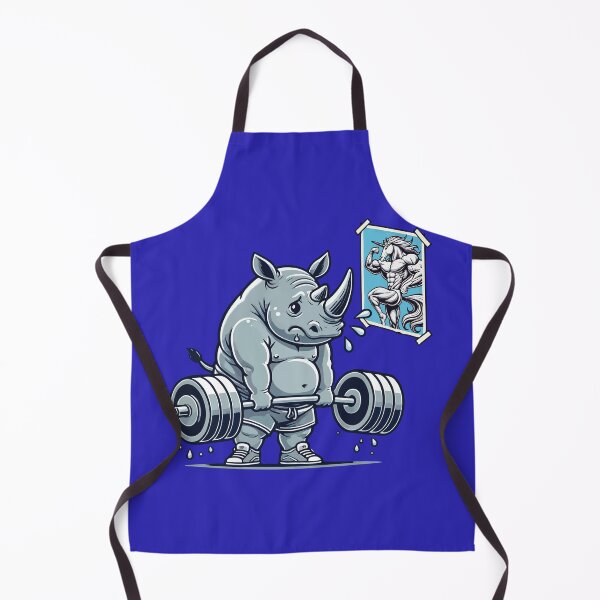 Item preview, Rhino vs Unicorn Bodybuilder – Funny Workout Gym Motivation designed and sold by chantastical.