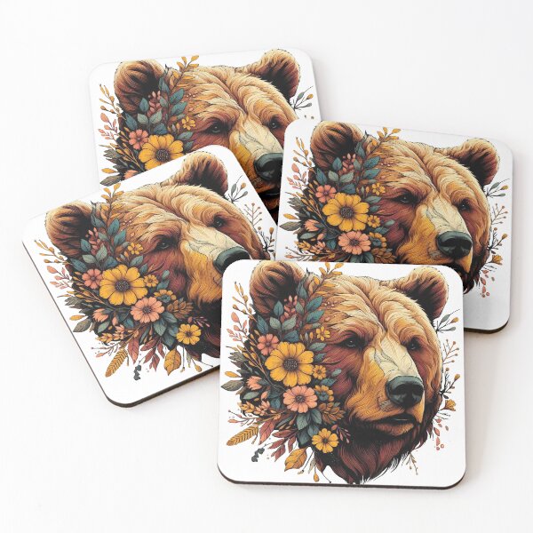 Item preview,  Big and amazing floral Bear designed and sold by Chamelart.